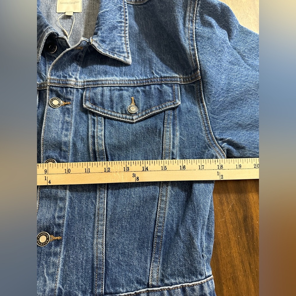 NWT Favorite Daughter The city dress blue midi denim dress size 29/8 Western - Picture 10 of 10